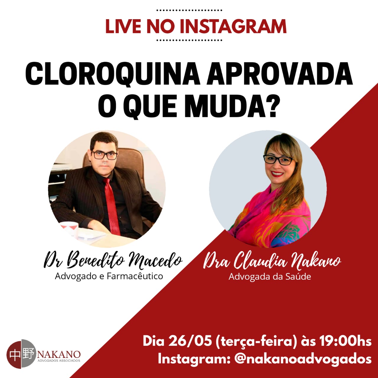 Live Claudia e Benedito 26-05-20